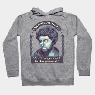 Marcus Aurelius Portrait and Quote Hoodie